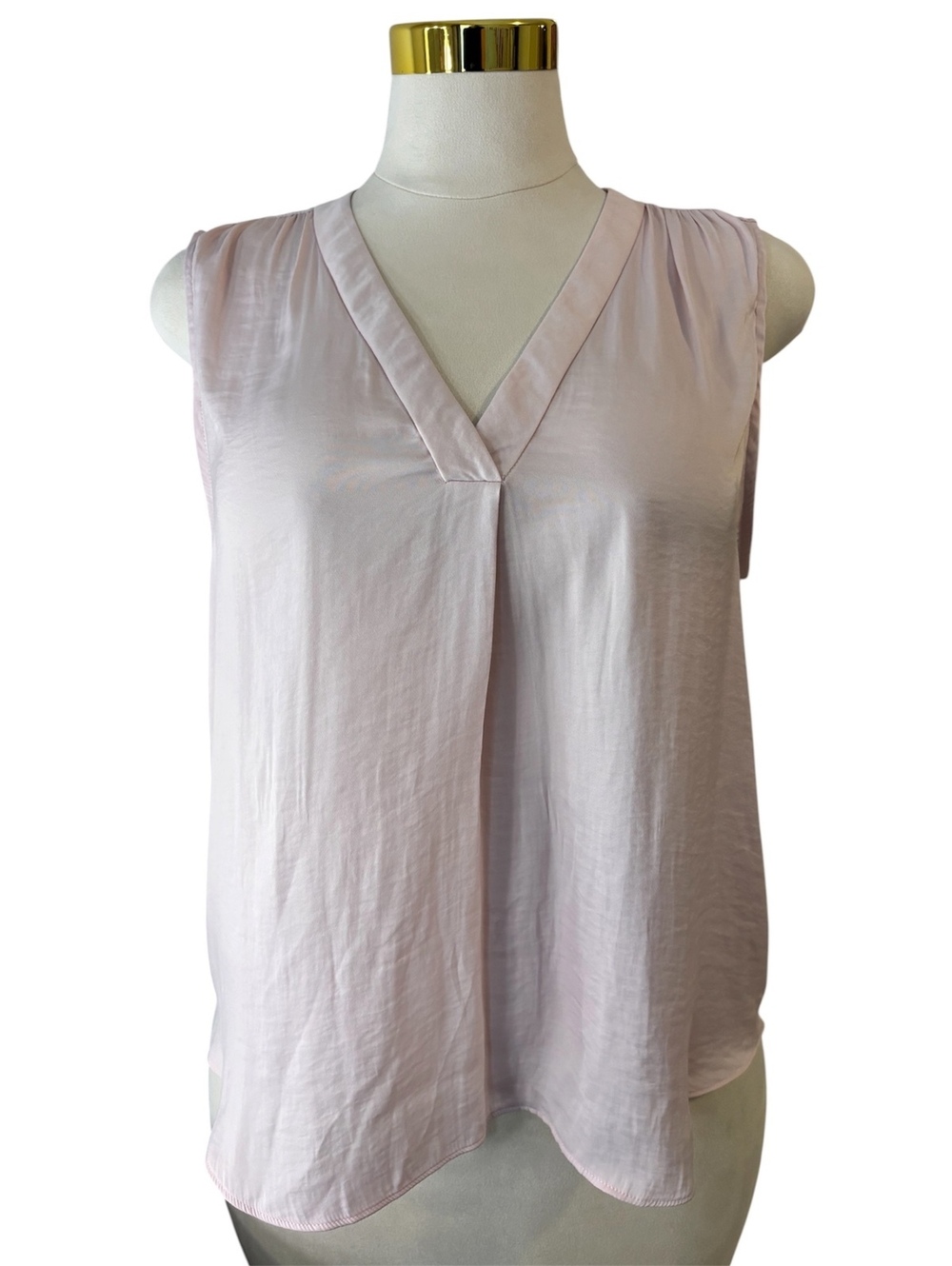 Vince Camuto Women's Size L Light Pink Sleeveless V-Neck Blouse Tank Top Work